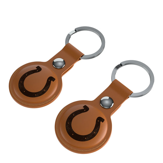 Indianapolis Colts Burn Brown Airtag Holder 2-Pack-2