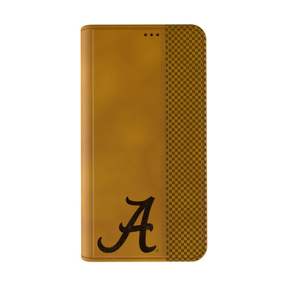 University of Alabama Crimson Tide Script A Burn Folio Phone Case-1