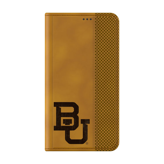 Baylor University Bears Burn Folio Phone Case-1