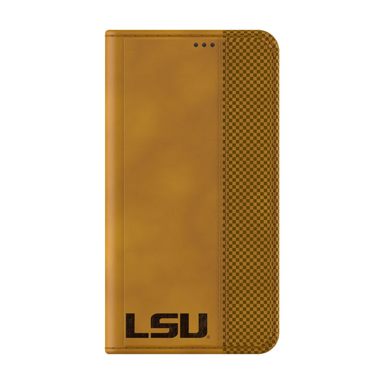 Louisiana State University Tigers Burn Folio Phone Case-1