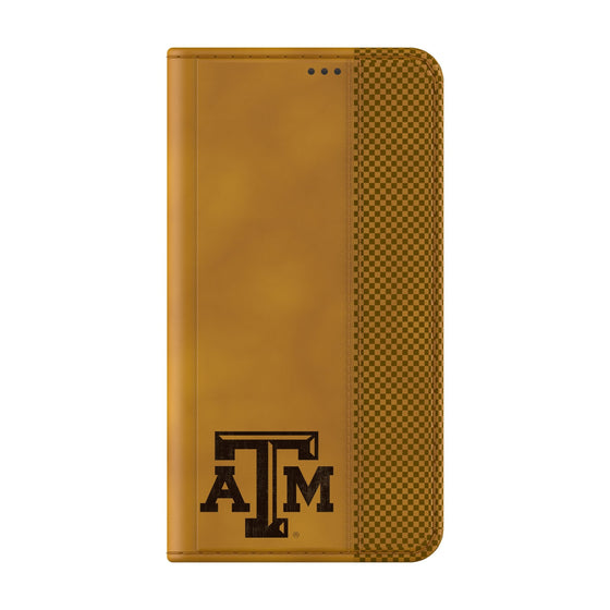 Texas A&M University Aggies Burn Folio Phone Case-1