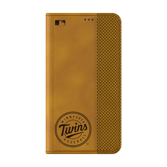 Minnesota Twins Burn Folio Phone Case-1