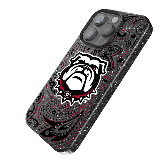 Georgia Bulldogs Paisley Bling Phone Case-1