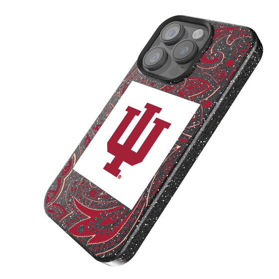 Indiana Hoosiers Paisley Bling Phone Case-1