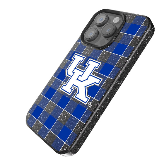 Kentucky Wildcats Plaid Bling Phone Case-1