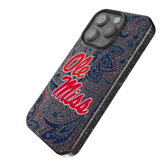 Mississippi Ole Miss Rebels Paisley Bling Phone Case-1