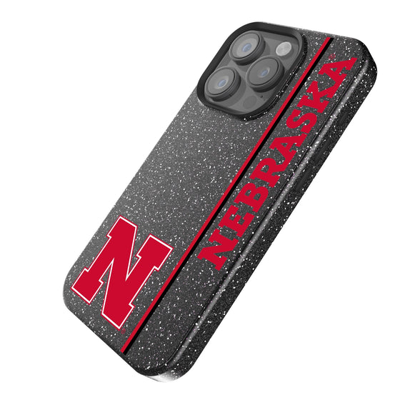 Nebraska Huskers N Sidebar Bling Phone Case-1