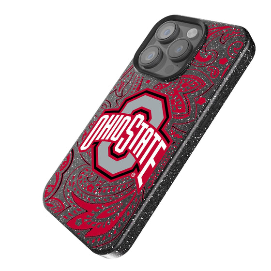 Ohio State Buckeyes Paisley Bling Phone Case-1