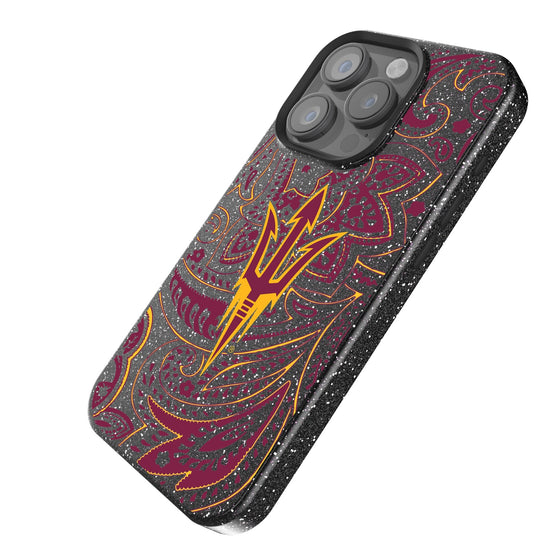 Arizona State Sun Devils Paisley Bling Phone Case-1