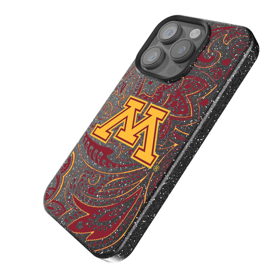 Minnesota Golden Gophers Paisley Bling Phone Case-1