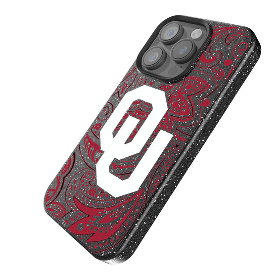 Oklahoma Sooners Paisley Bling Phone Case-1