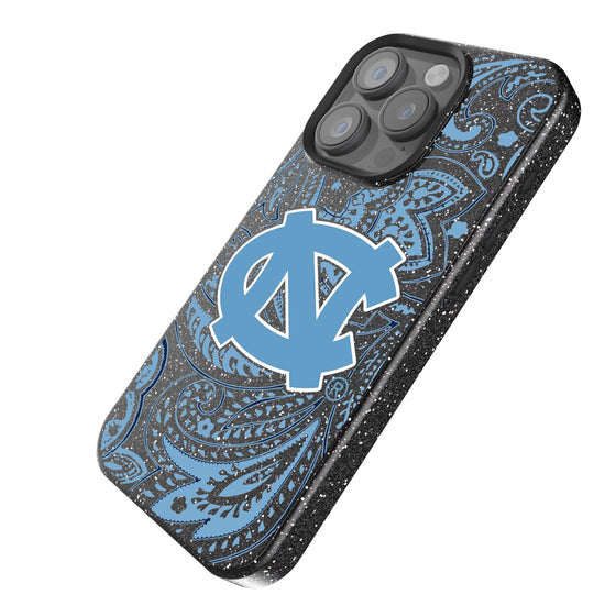 North Carolina Tar Heels Paisley Bling Phone Case-1