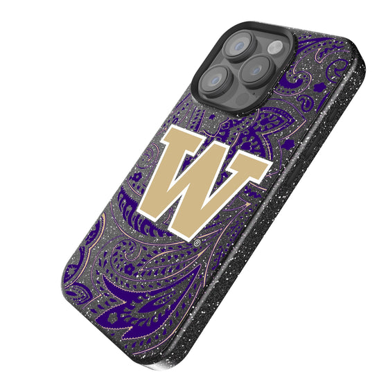 Washington Huskies Paisley Bling Phone Case-1