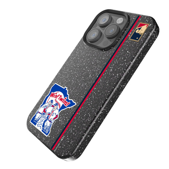 Minnesota Twins 1976-1986 - Cooperstown Collection Sidebar Bling Phone Case-1