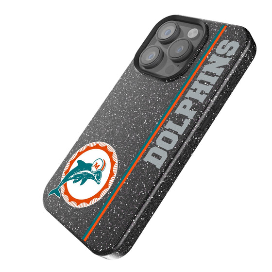 Miami Dolphins 1966-1973 Historic Collection Sidebar Bling Phone Case-1