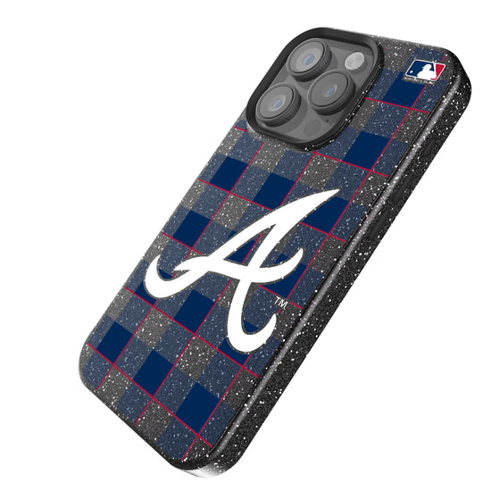 Atlanta Braves Plaid Bling Phone Case-1