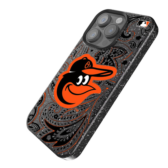 Baltimore Orioles Paisley Bling Phone Case-1