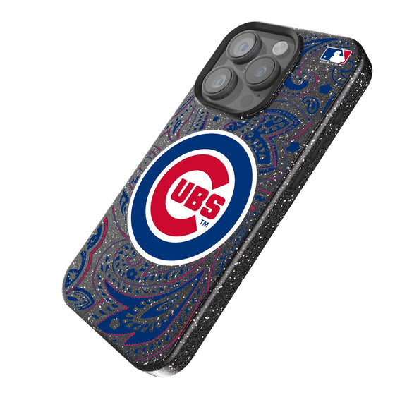 Chicago Cubs Paisley Bling Phone Case-1