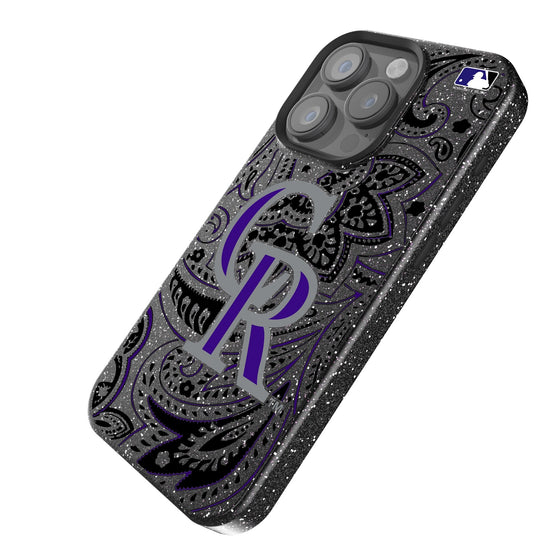 Colorado Rockies Paisley Bling Phone Case-1