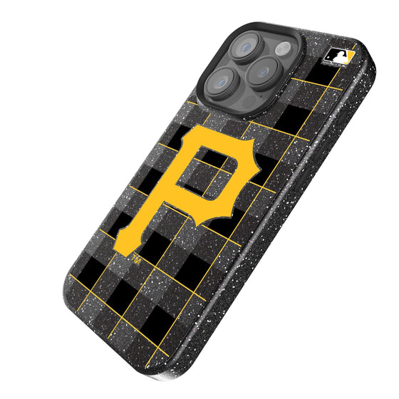 Pittsburgh Pirates Plaid Bling Phone Case-1