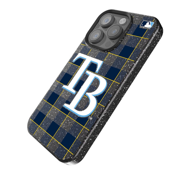 Tampa Bay Rays Plaid Bling Phone Case-1