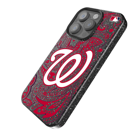 Washington Nationals Paisley Bling Phone Case-1