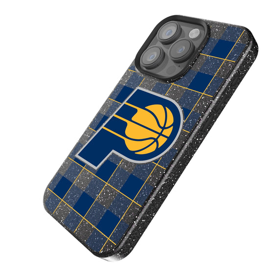 Indiana Pacers Plaid Bling Phone Case-1