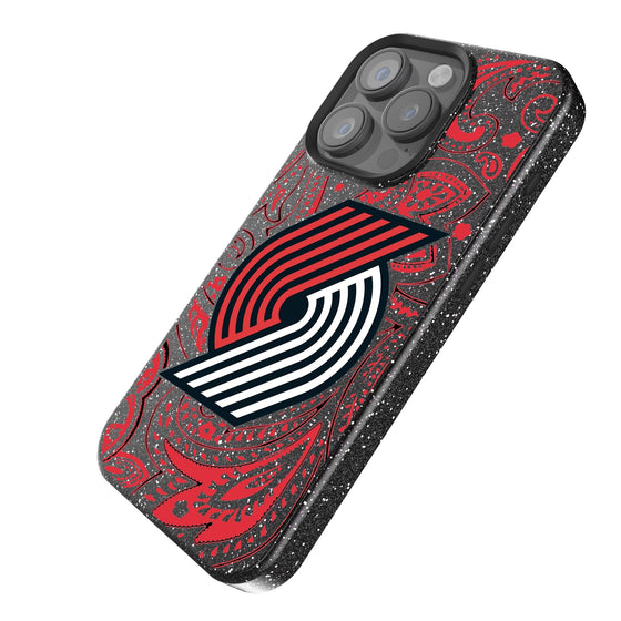 Portland Trail Blazers Paisley Bling Phone Case-1