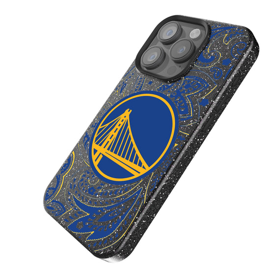 Golden State Warriors Paisley Bling Phone Case-1