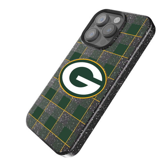 Green Bay Packers Plaid Bling Phone Case-1