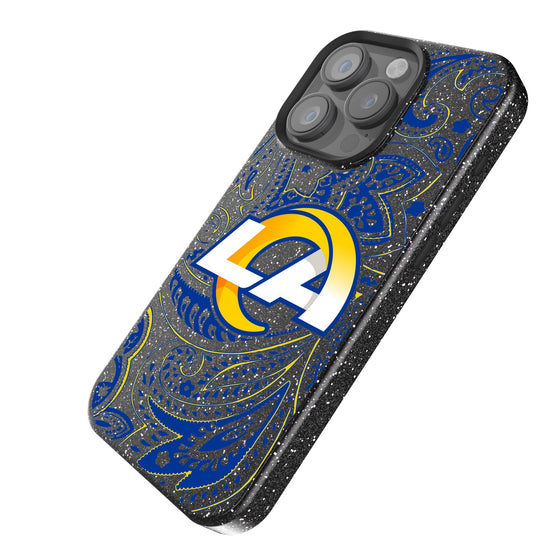 Los Angeles Rams Paisley Bling Phone Case-1