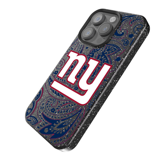 New York Giants Paisley Bling Phone Case-1