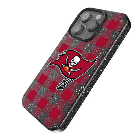 Tampa Bay Buccaneers Plaid Bling Phone Case-1