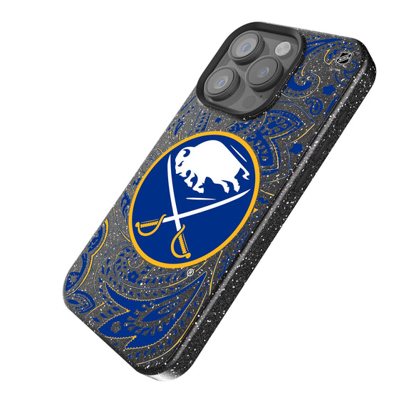 Buffalo Sabres Paisley Bling Phone Case-1