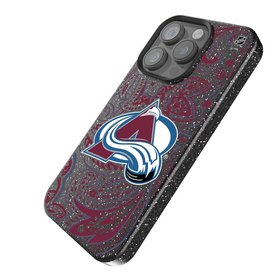 Colorado Avalanche Paisley Bling Phone Case-1