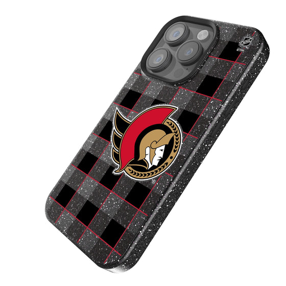 Ottawa Senators Plaid Bling Phone Case-1