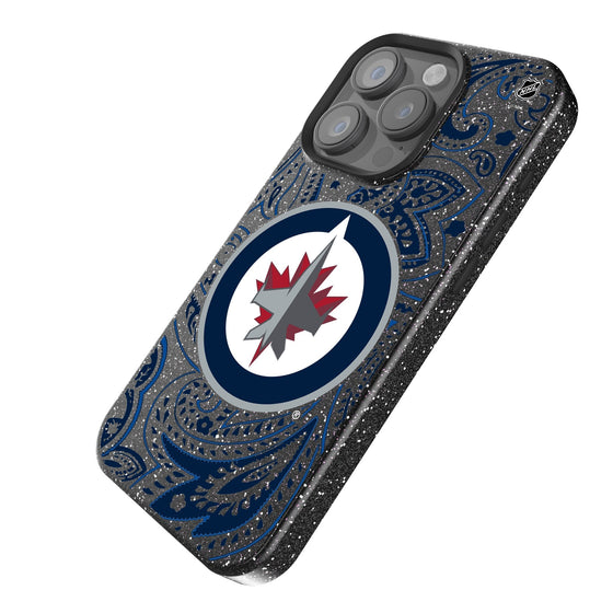 Winnipeg Jets Paisley Bling Phone Case-1