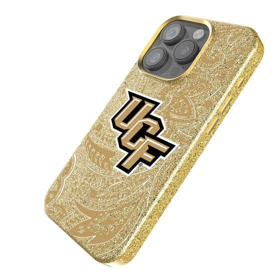 Central Florida Golden Knights Paisley Bling Phone Case-1