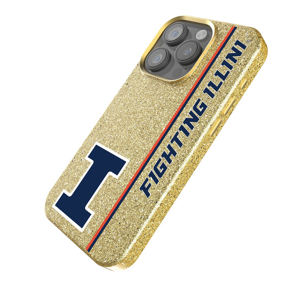 Illinois Fighting Illini Sidebar Bling Phone Case-1