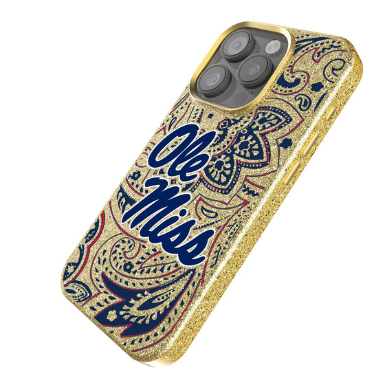 Mississippi Ole Miss Rebels Paisley Bling Phone Case-1