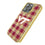 Virginia Tech Hokies Plaid Bling Phone Case-1