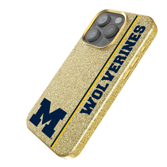 Michigan Wolverines Sidebar Bling Phone Case-1