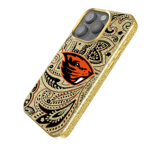 Oregon State Beavers Paisley Bling Phone Case-1