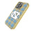 North Carolina Tar Heels Plaid Bling Phone Case-1