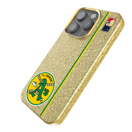 Oakland As 1971-1981 - Cooperstown Collection Sidebar Bling Phone Case-1