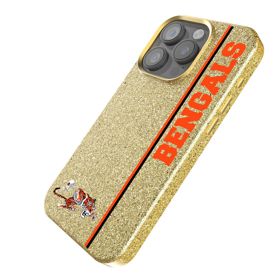 Cincinnati Bengals Historic Collection Sidebar Bling Phone Case-1