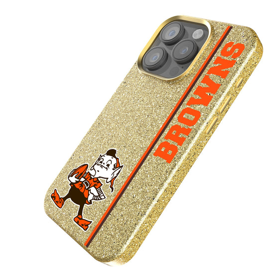 Cleveland Browns Historic Collection Sidebar Bling Phone Case-1