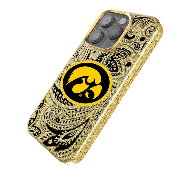 Iowa Hawkeyes Paisley Bling Phone Case-1