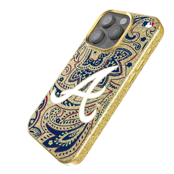 Atlanta Braves Paisley Bling Phone Case-1