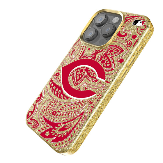 Cincinnati Reds Paisley Bling Phone Case-1